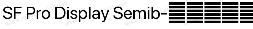 SF Pro Display Semib字体转换